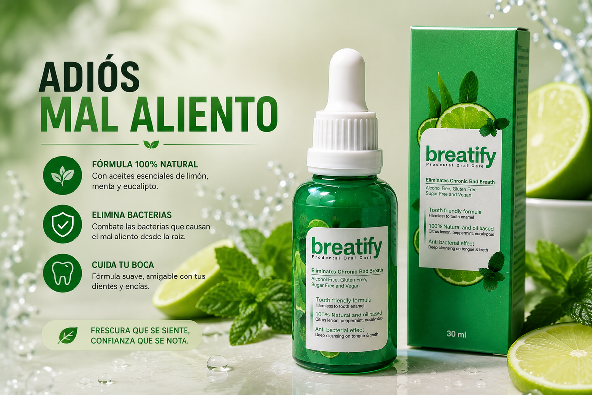 Elimina el mal aliento hoy mismo con Breatify