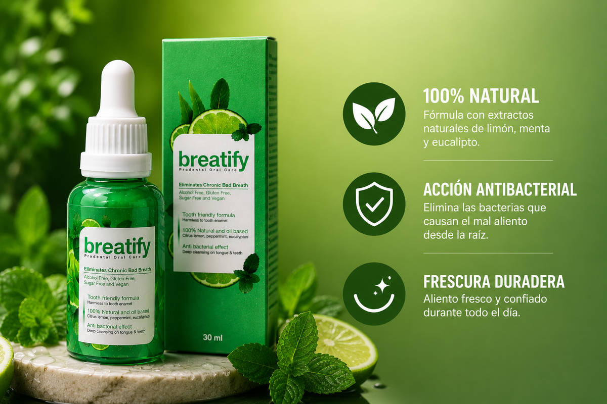 Elimina el mal aliento hoy mismo con Breatify
